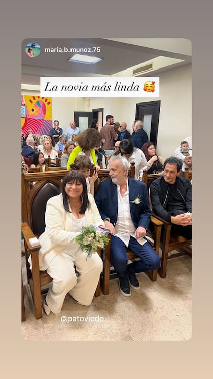 David Lebón y Pato Oviedo, junto a Ricardo Mollo, uno de los testigos