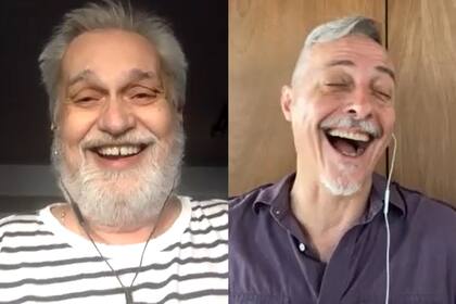 David Lebón y Pedro Aznar durante su charla con LA NACION, antes de los conciertos que darán el 22 de abril en el Festival Unicos
