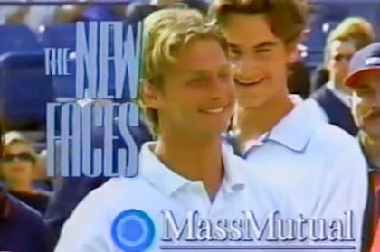 David Nalbandian cuando le ganó la final junior del US Open 98 a un tal Roger Federer