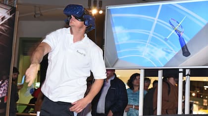 David Nalbandian poniendo a prueba la tecnología 5G de Personal