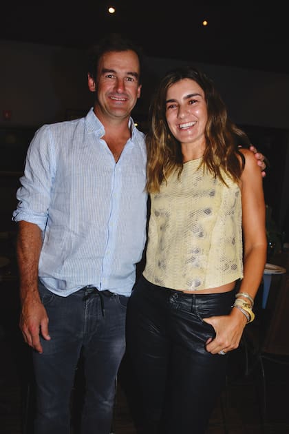 David “Pelón” Stirling junto a su mujer, María José Vercellino.