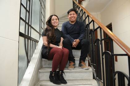 David y Tatiana sonríen, pese a todo