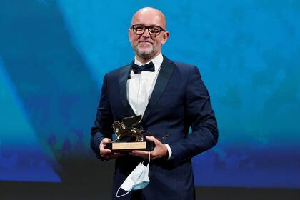 Davide Romani, de Disney Italia, con el León de Oro