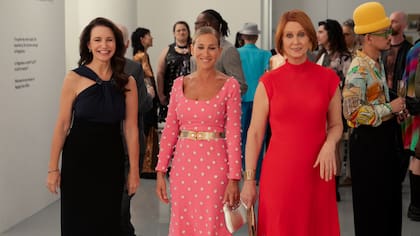 Davis, Parker y Nixon en una escena de la última temporada de And Just Like That...