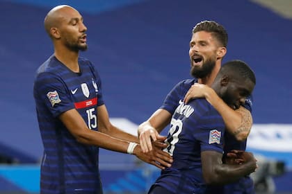 Dayot Upamecano fue autor del tercer gol de Francia en el triunfo frente a Croacia, por 4 a 2