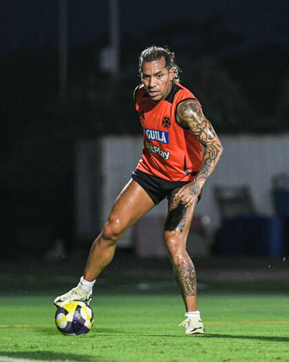 Dayro Moreno fue una de las sorpresas en la convocatoria de Néstor Lorenzo (X/@FCFSeleccionCol)