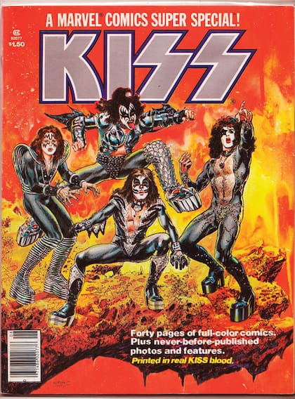 Escrito con sangre: el famoso "cómic de Kiss" se habría impreso con algo más que tinta