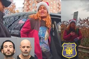 De acuerdo con el reporte policial, los tres individuos enfrentan cargos por hurto menor, posesión criminal de propiedad robada en quinto grado y uso de herramientas de ladrón (Instagram @yonkers_police)