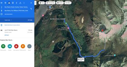 De acuerdo con una organización de montañismo, el recorrido que sugería Google Maps para ascender al Ben Nevis era extremadamente peligroso