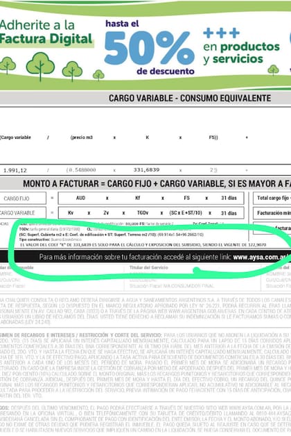 De ahora en adelante las boletas deberán aclarar de cuanto es el subsidio