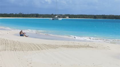 Una de las mejores playas de Anguila, en el Caribe 