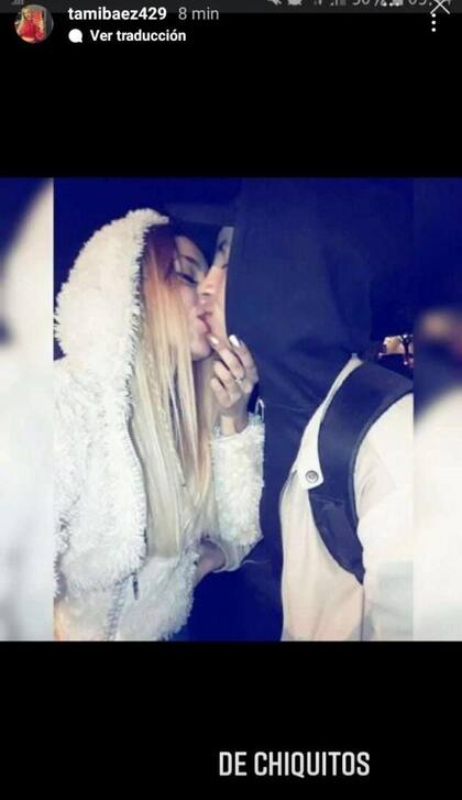 "De chiquitos" publicó Támara Báez junto a una imagen suya con L-Gante