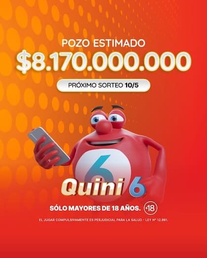 De cuánto es el pozo del Quini 6