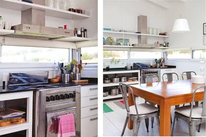 “De entrada sabía que quería estantes abiertos en la cocina. Le tengo fobia a las de tipo industrial. Cuando veo esos geniales modelos italianos, tan brillantes, me encantan, pero no los imagino para mí”.