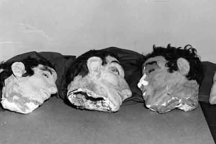 Los reclusos dejaron cabezas de muñecos hechas con papel higiénico, pelo y jabón