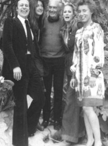 De Hory con Ursula Andress en Ibiza, en 1974
