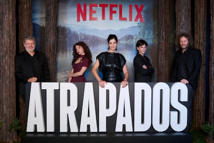 (De izquierda a derecha) Cohan con los actores Carmela Rivero, Soledad Villamil y Matías Recalt, y el también director Hernán Goldfrid