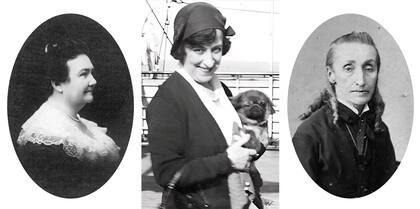 De izquierda a derecha: Dra Cecilia Grierson, Regina Pacini de Alvear y Juana Manuela Gorriti.