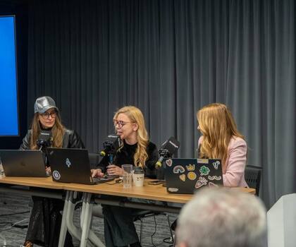 De izquierda a derecha: Gabriela Campodónico, Sr Associate Von Der Heide; Julieta Cumbo, Growth Marketing Manager at HIT; Mariela Mociulzky, CEO & FOUNDER en Trendsity. Crédito: HIT.