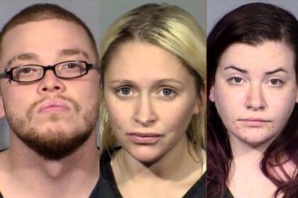 De izquierda a derecha: Jon Kennison, Kelsey Turner y Diana Pena