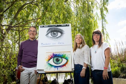 De izquierda a derecha: Marcelo Adrián Tosoni, Tere Prieto y Romina Battaglini.