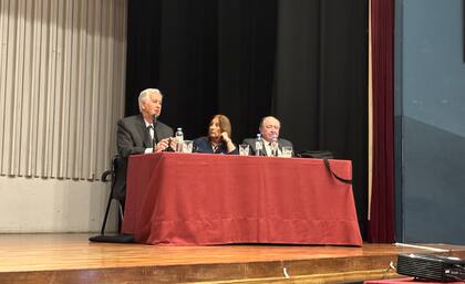 De izquierda a derecha: Miguel Crotto Sojo, Mónica del Rio y Ludovico Videla