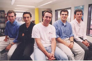 De izquierda a derecha: Osvaldo Giménez, Hernán Kazah, Marcos Galperín, Nicolás Szekasy y Martín Lawson