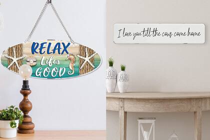 De los errores más comunes, y más odiados por el experto, son los letreros con frases motivacionales en las paredes