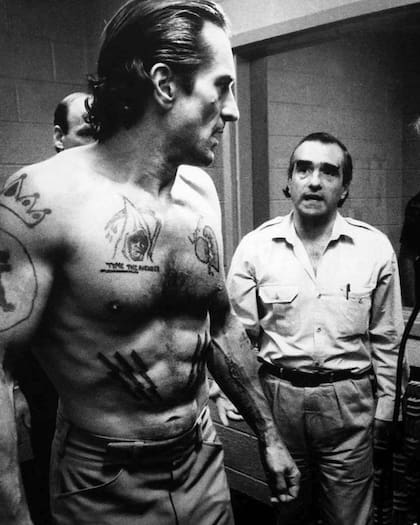 De Niro y Scorsese en el rodaje de Cabo de miedo.