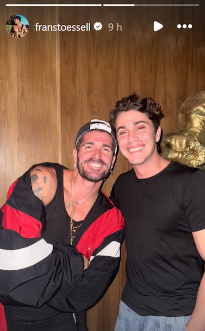 De Paul junto a Fran Stoessel, cuñados con buena onda