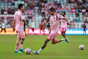 De Paul, junto a Lionel Messi en Inter Miami: llegó en julio a la franquicia de David Beckham y perdió terreno en la consideración de Lionel Scaloni.