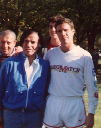 De Ridder junto al expresidente Carlos Saúl Menem