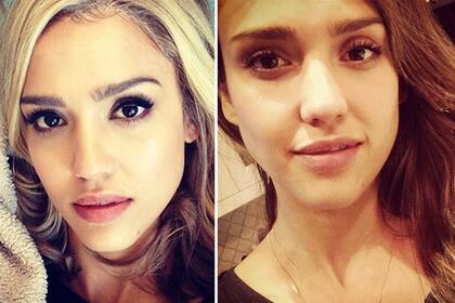 De rubia a morocha, en dos días. ¿Qué le queda mejor a Jessica Alba?