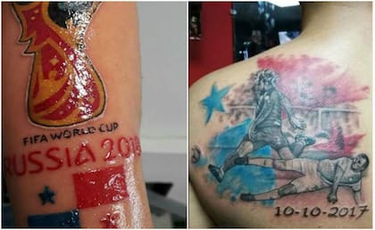 De todo tipo, los tatuajes del Mundial ya palpitan en los fanáticos