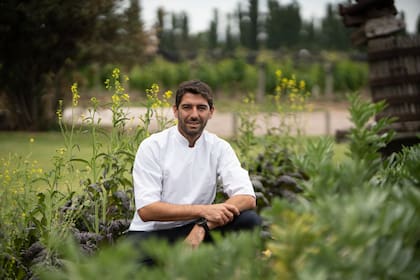 De Tres Arroyos a Mendoza, el cocinero Juan Ventureyra en su huerta de Las Compuertas