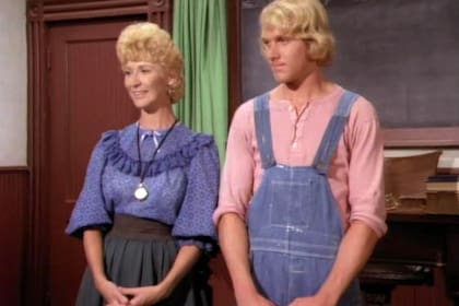 Dean Butler, que interpretó a Almanzo James Wilder, en una escena del polémico episodio