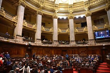 Debate en la cámara de diputados de Uruguay
