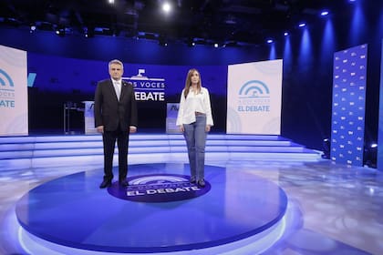 Debate en TN candidatos a vicepresidentes 
Agustin Rossi y Victoria Villarruel
balotaje