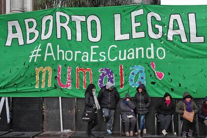 Debate por el aborto, alrededores del Congreso