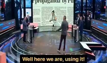 Debate por Emma Raducanu, en un programa de la televisión rusa.