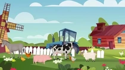 Deberás encontrar el error dentro de esta granja. Fuente: Genial Guru.