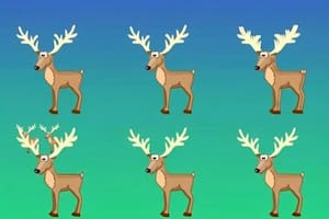 Deberás encontrar los venados ocultos en la imagen. Fuente: Genial Guru