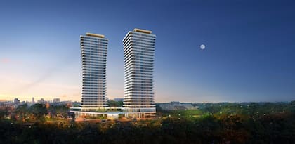 Decó Polo son dos torres de 30 pisos con departamentos que llegan hasta los 890 m²
