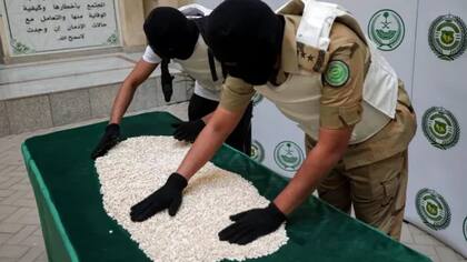 Decomiso de captagon en Arabia Saudita en marzo de 2022