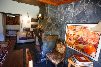 Decoración campera en la casona.