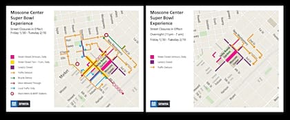 Del 30 de enero al 10 de febrero de 2026 se esperan cierres de calles en San Francisco