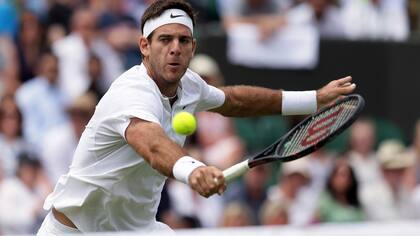 Del Potro, en acción, ante Kokkinakis