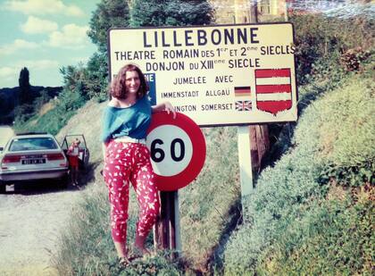 Del álbum personal de Anna Lisa, una foto del regreso a Lillebonne, la ciudad de Francia en la que nació hace seis décadas