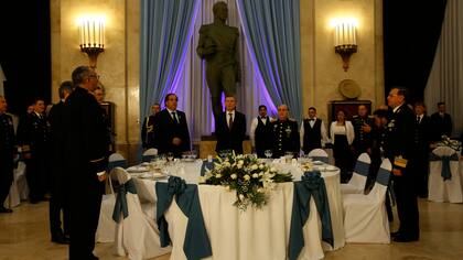 Del evento participaron, además del presidente, Marcos Peña, Julio Martínez y los jefes de las cuatro fuerzas