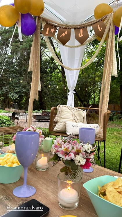 Del festejo participaron, además de Nicole e Indiana, estuvieron Sienna y Allegra, Manu Urcera y otros amigos y familiares